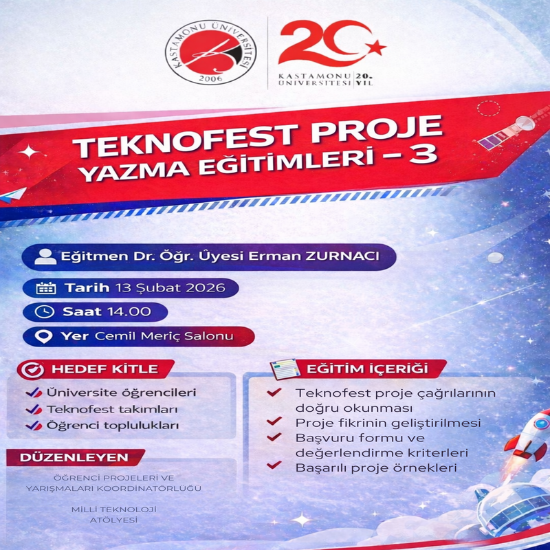 Proje fikrini TEKNOFEST sahnesine taşı! (Proje Yazma Eğitimleri- 3)